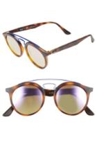 Women's Ray-ban Highstreet 49mm Gatsby Round Sunglasses - Lilac