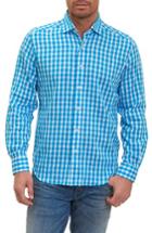 Men's Robert Graham Freddie Tailored Fit Sport Shirt - Blue