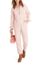 Women's Madewell Zip Front Coverall Jumpsuit, Size - Pink