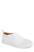 Men's Hip And Bone Canvas Suede Slider Slip-on Sneaker .5 M - White