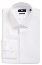Men's Boss Sharp Fit Solid Dress Shirt R - White