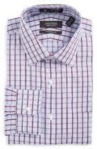 Men's Nordstrom Men's Shop Smartcare(tm) Traditional Fit Plaid Dress Shirt .5 32 - Burgundy