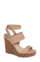 Women's Charles David Turk 2 Platform Wedge Sandal .5 M - Brown