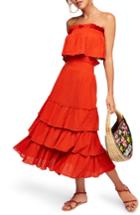 Women's Endless Summer By Free People Sea Breeze Strapless Crop Top & Midi Skirt - Pink