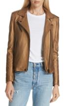 Women's Iro New Han Metallic Leather Jacket Us / 34 Fr - Metallic