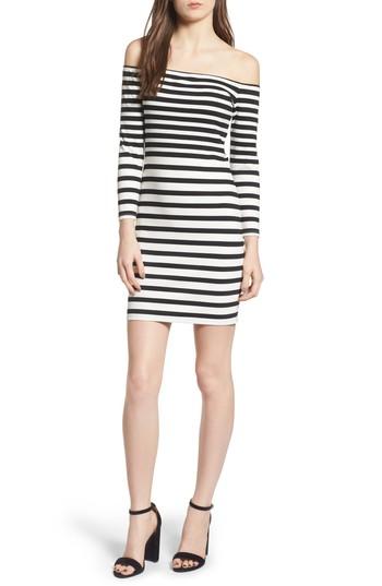 Women's Cupcakes And Cashmere Fira Off The Shoulder Body-con Dress - Ivory