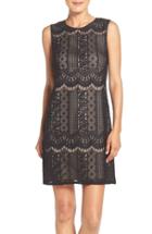 Women's Adrianna Papell Lace A-line Dress - Black