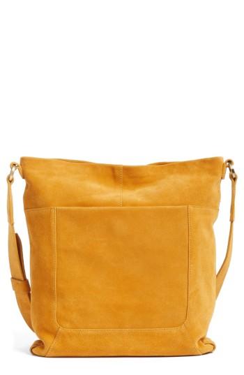 Hobo Reghan Suede Crossbody Bag - Yellow