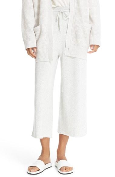 Women's Vince Crop Wide Leg Pants - White
