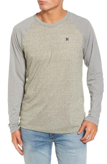 Men's Hurley Still Raglan Sleeve T-shirt - Green