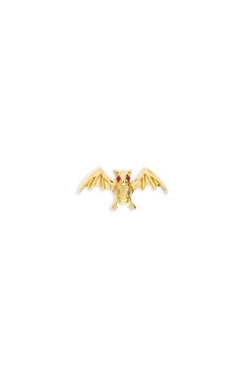 Women's Maria Tash Large Bat With Ruby Eyes Stud Earring