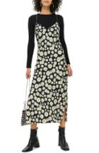 Women's Topshop Daisy Cowl Back Slipdress Us (fits Like 0) - Black