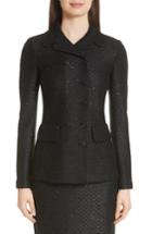 Women's St. John Collection Shimmer Sequin Knit Jacket - Black