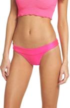 Women's Isabella Rose Tubular Solid Bikini Bottoms - Pink