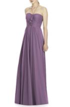 Women's Jy Jenny Yoo Chiffon A-line Gown - Purple