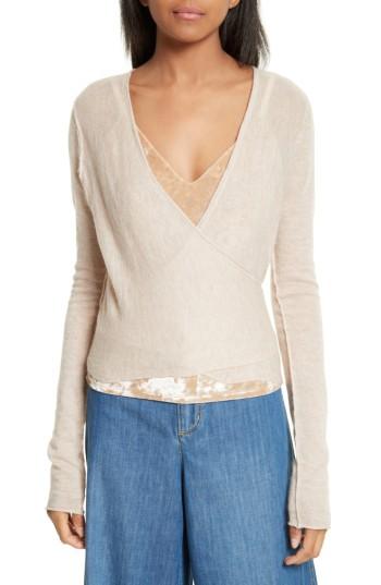 Women's Alice + Olivia Lauralee Ballerina Wrap Cardigan