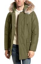 Men's Woolrich John Rich & Bros. Arctic Parka With Genuine Coyote Fur Trim, Size - Green