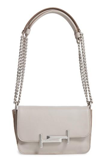 Tod's Mini Double-t Leather Shoulder Bag - Orange