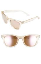 Women's Lilly Pulitzer Maddie 52mm Polarized Mirrored Sunglasses - Crystal Gold/ Pink