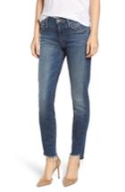 Women's Mother The Looker Frayed Step Hem Ankle Jeans - Blue