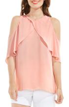 Women's Vince Camuto Cold Shoulder Ruffled Blouse