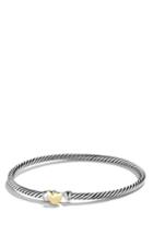 Women's David Yurman Cable Collectibles Heart Bracelet With 18k Gold