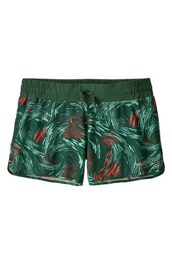 Women's Patagonia Nine Trails Shorts - Green