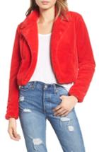 Women's Blanknyc Cropped Faux Fur Jacket, Size - Brown