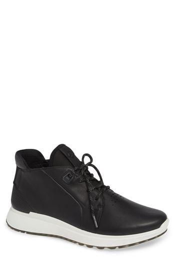 Men's Ecco St1 High Top Zipper Sneaker -8.5us / 42eu - Black