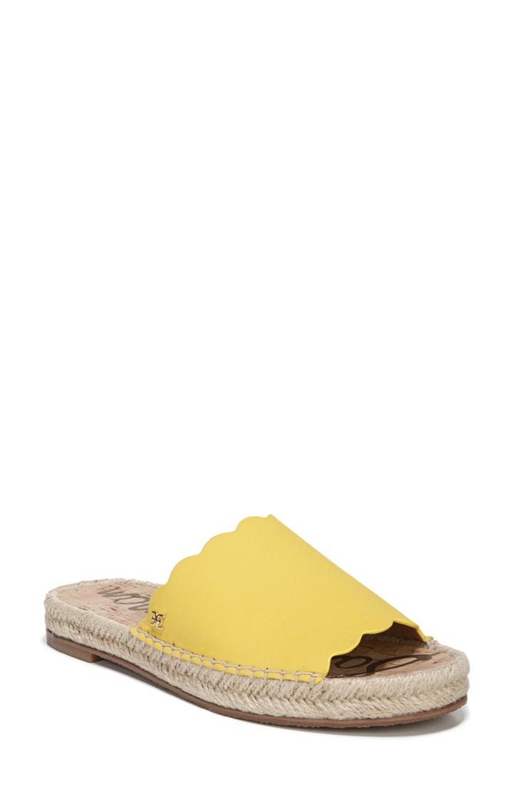 Women's Sam Edelman Andy Slide Sandal M - Yellow