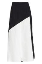 Women's Zero + Maria Cornejo Mosa Colorblock Midi Skirt - Black