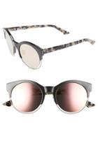 Women's Dior 'sideral 1' 53mm Sunglasses - Black/ Ruthenium/ Havana