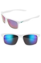Men's Nike Essential Chaser 59mm Reflective Sunglasses - White Flash Lens