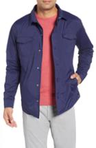 Men's Peter Millar Snap Front Jacket - Blue