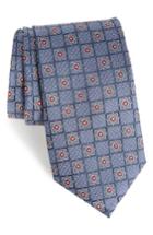 Men's Nordstrom Men's Shop Settala Medallion Silk Tie, Size X-long - Blue