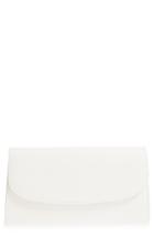 Nordstrom Leather Clutch - White