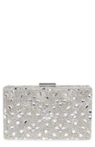 Nordstrom Medallion Beaded Minaudiere - Metallic