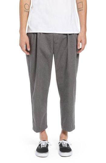 Men's Obey Fubar Pleated Relaxed Fit Pants - Grey