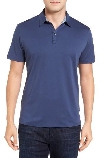 Men's Robert Barakett Batiste Pima Cotton Polo - Blue