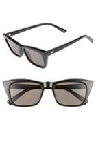 Women's Le Specs I Feel Love 51mm Cat Eye Sunglasses - Black