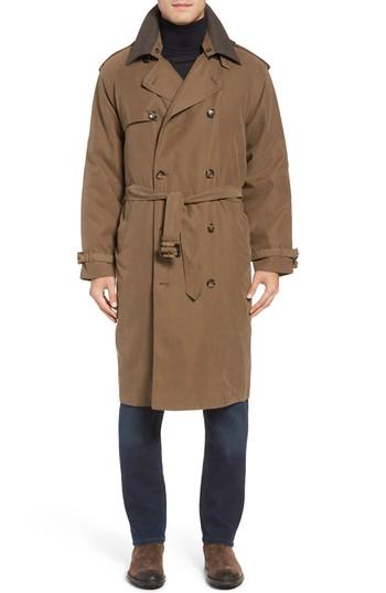 Men's London Fog Trench Coat L - Beige