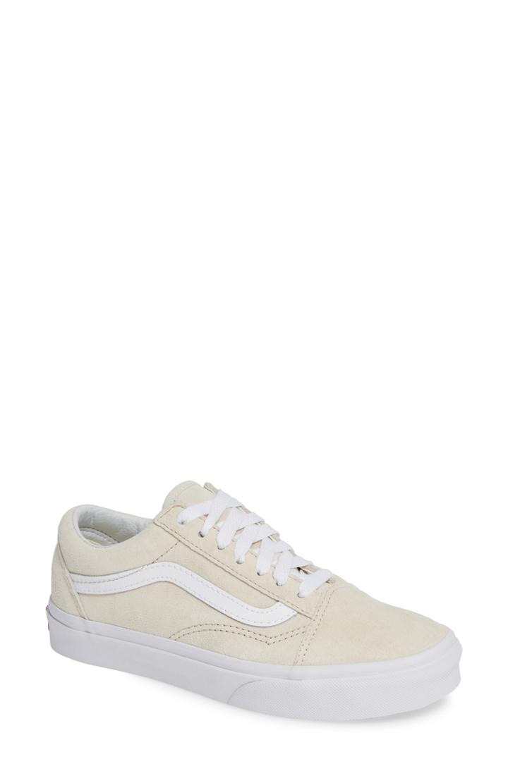 Women's Vans Old Skool Suede Low Top Sneaker .5 M - Beige