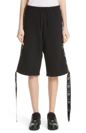 Women's Vetements Tape Shorts - Black