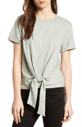 Women's Knot Hem Tee - Green