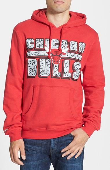 Men's Mitchell & Ness 'chicago Bulls - Bold Block' Tailored Fit Hoodie