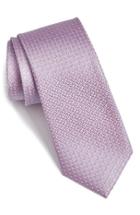 Men's Calibrate Geometric Silk Tie, Size - Pink