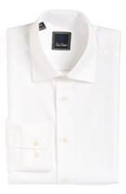 Men's David Donahue Regular Fit Oxford Dress Shirt - 32/33 - White
