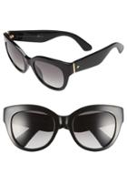 Women's Kate Spade New York 'sharlots' 52mm Sunglasses - Shiny Black