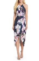 Women's Chelsea28 Floral Faux Wrap Dress - Blue