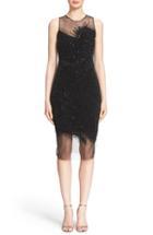 Women's Pamella Roland Sequin Grid Cocktail Dress